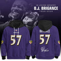 In Loving Memory OJ Brigance #57 Memorial Hoodie Baltimore Ravens OJ Brigance Merch Gifts - Merchluma