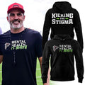 Atlanta Falcons Merch 2026 Kicking The Stigma Mental Health is Health Hoodie Present For Fans - Merchluma