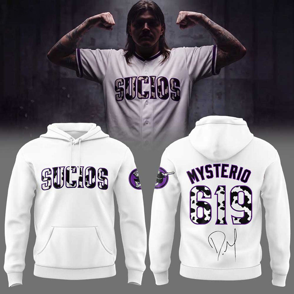 Dirty Dominik Mysterio King Of The Luchadores El Sucio De Los Sucios Hoodie 619 Mysterio Signed - Merchluma
