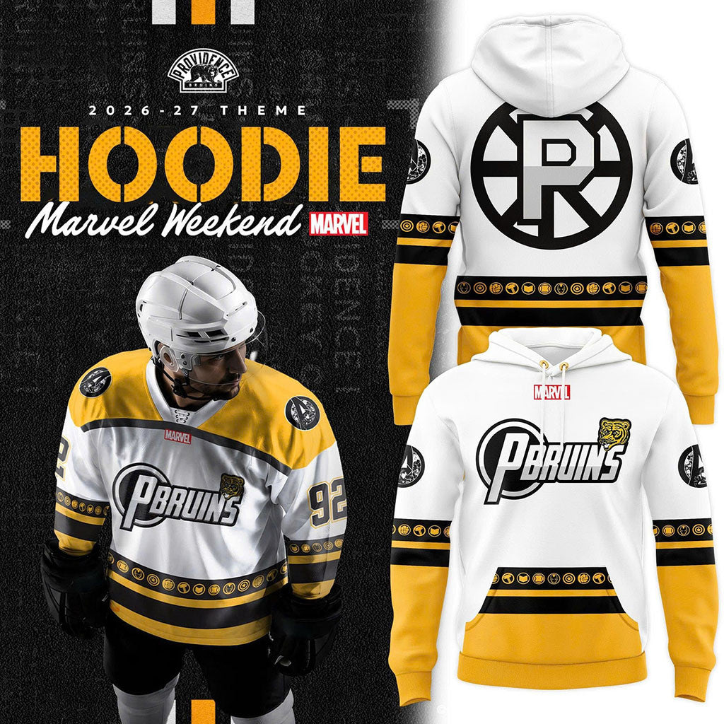 Providence Bruins 2026-27 Marvel Weekend Special Edition Hoodie Providence Bruins Merch - Merchluma