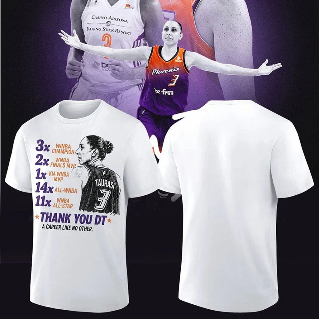 Diana Taurasi Phoenix Mercury 20 Years Anniversary Shirt Thank You Diana Taurasi Merch Fan Gift - Merchluma