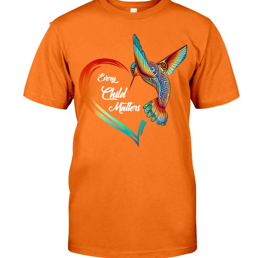 Every Child Matters Hummingbird T-Shirt Indigenous Awareness Shirt Gift Ideas For Him - Merchluma