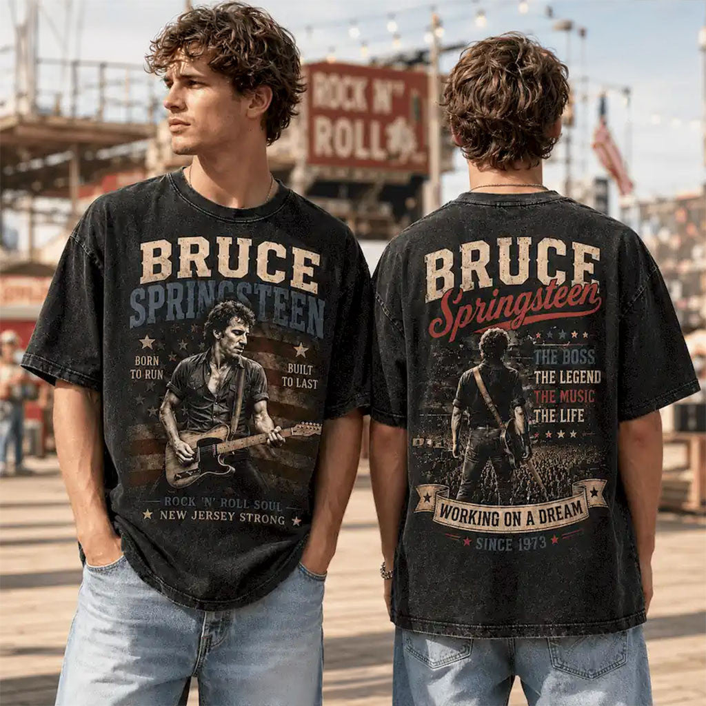 Bruce Springsteen Born To Run T-Shirt Bruce Springsteen Merch Gift For Rock N Roll Lovers - Merchluma