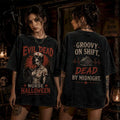 Evil Dead Nurse Groovy Night Shift Halloween T-Shirt Evil Dead Merch Gift For Horror Fans - Merchluma