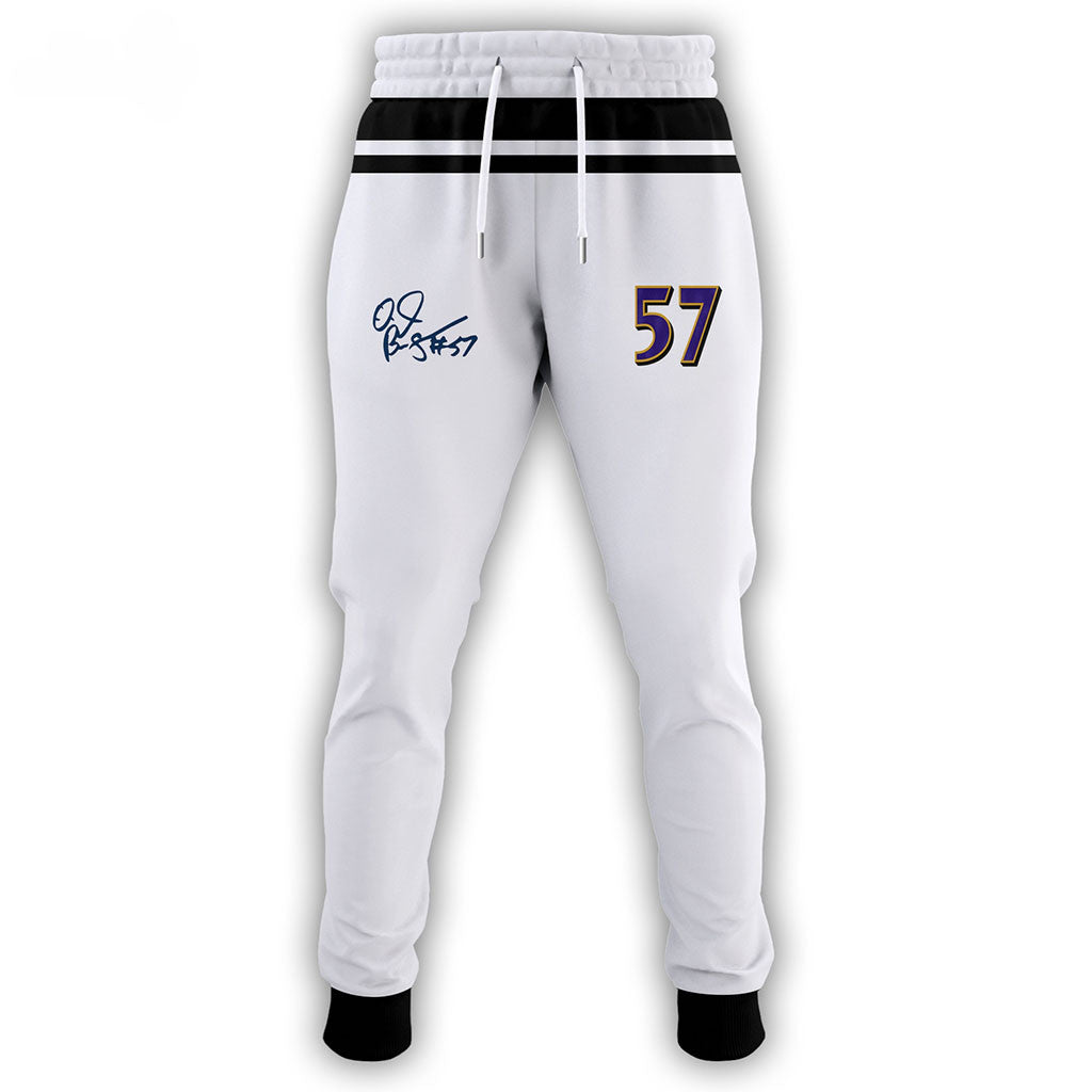 In Loving Memory OJ Brigance #57 Memorial Joggers Rest In Peace OJ Brigance Merch Gifts Ideas - Merchluma