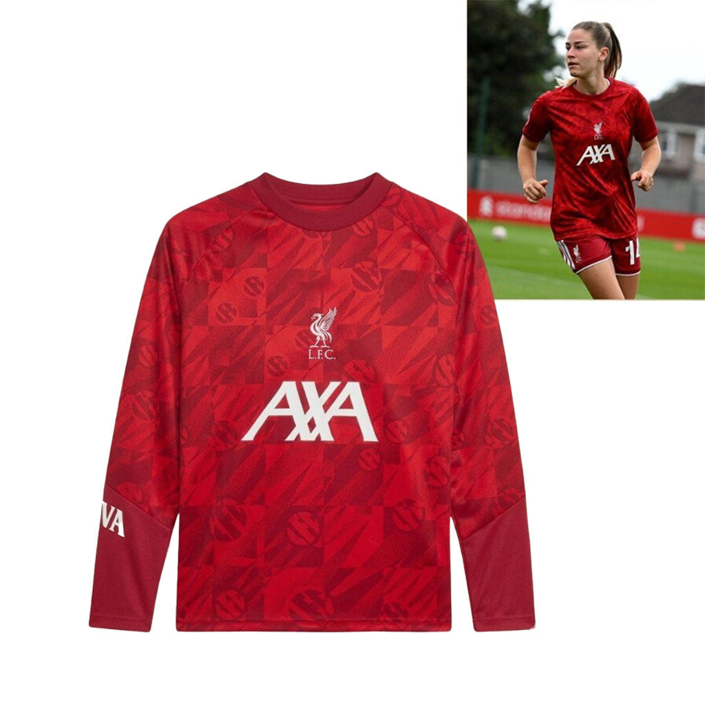 Liverpool Women 2026 27 Long Sleeve Jersey Shirt LFC Merch Gift For Football Fans - Merchluma