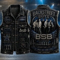Backstreet Boys Larger Than Life Denim Vest Backstreet Boys Merch Gifts For Music Fans - Merchluma