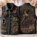 Bridgerton Dear Gentle Reader Denim Vest Bridgerton Merch Birthday Gifts For Her - Merchluma