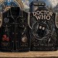 Doctor Who All Of Time And Space Denim Vest Time Lord Doctor Who Merch Gift For Friends - Merchluma