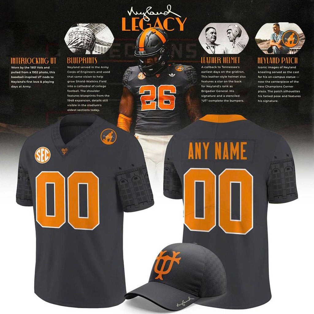 Personalized Tennessee Volunteers 2026 Neyland Legacy Football Jersey Volunteers Merch Fan Gift - Merchluma
