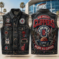 Los Angeles Clippers Merch 2026 We Are All Clippers Denim Vest Gift For Basketball Lovers - Merchluma