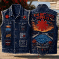 Red Hot Chili Peppers Californication Denim Vest RHCP Merch Present For Rock Band Fans - Merchluma