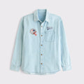 New England Patriots Game Day Long Sleeve Button-Up Shirt Go Pats Merch Football Fan Gear - Merchluma