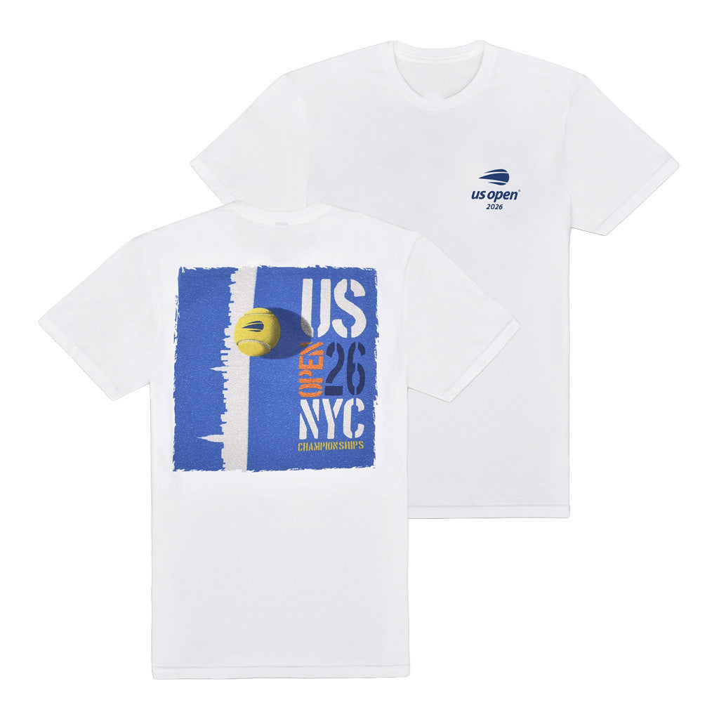 US Open Merch 2026 Striped Skyline T-Shirt US Open Championships Shirt Present For Tennis Fans - Merchluma