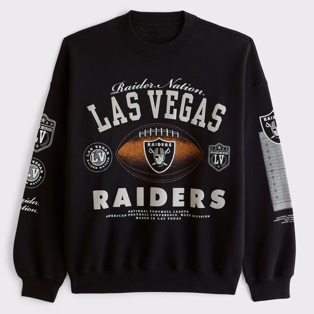 Las Vegas Raiders National Football League Black Sweatshirt LV Raiders Merch Gifts For Fans - Merchluma