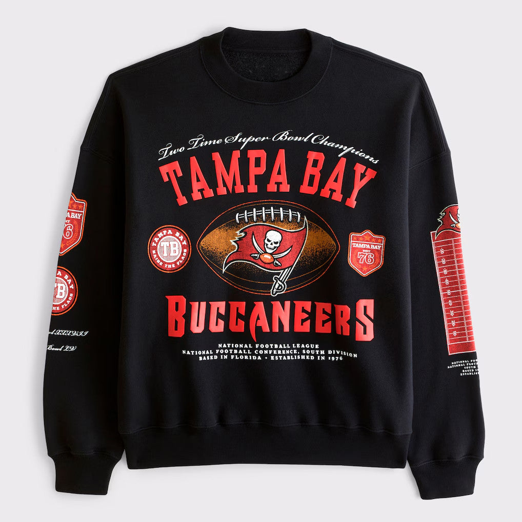 Tampa Bay Buccaneers Five Time Super Bowl Champions Sweatshirt TB Buccaneers Merch Fan Gear - Merchluma