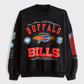 Buffalo Bills Four Time Champions Black Sweatshirt Bills Merch Best Gift For Football Lovers - Merchluma