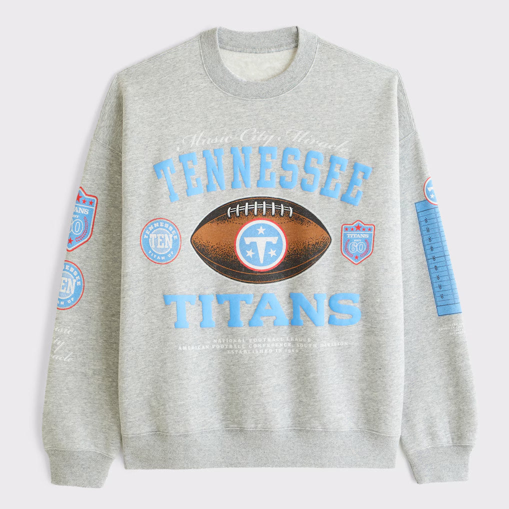 Tennessee Titans National Football League Sweatshirt Grey Titans Merch Football Fan Gift Ideas - Merchluma
