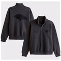 Baltimore Ravens Charm City Football Half-Zip Sweatshirt Ravens Merch Football Fan Gift Ideas - Merchluma