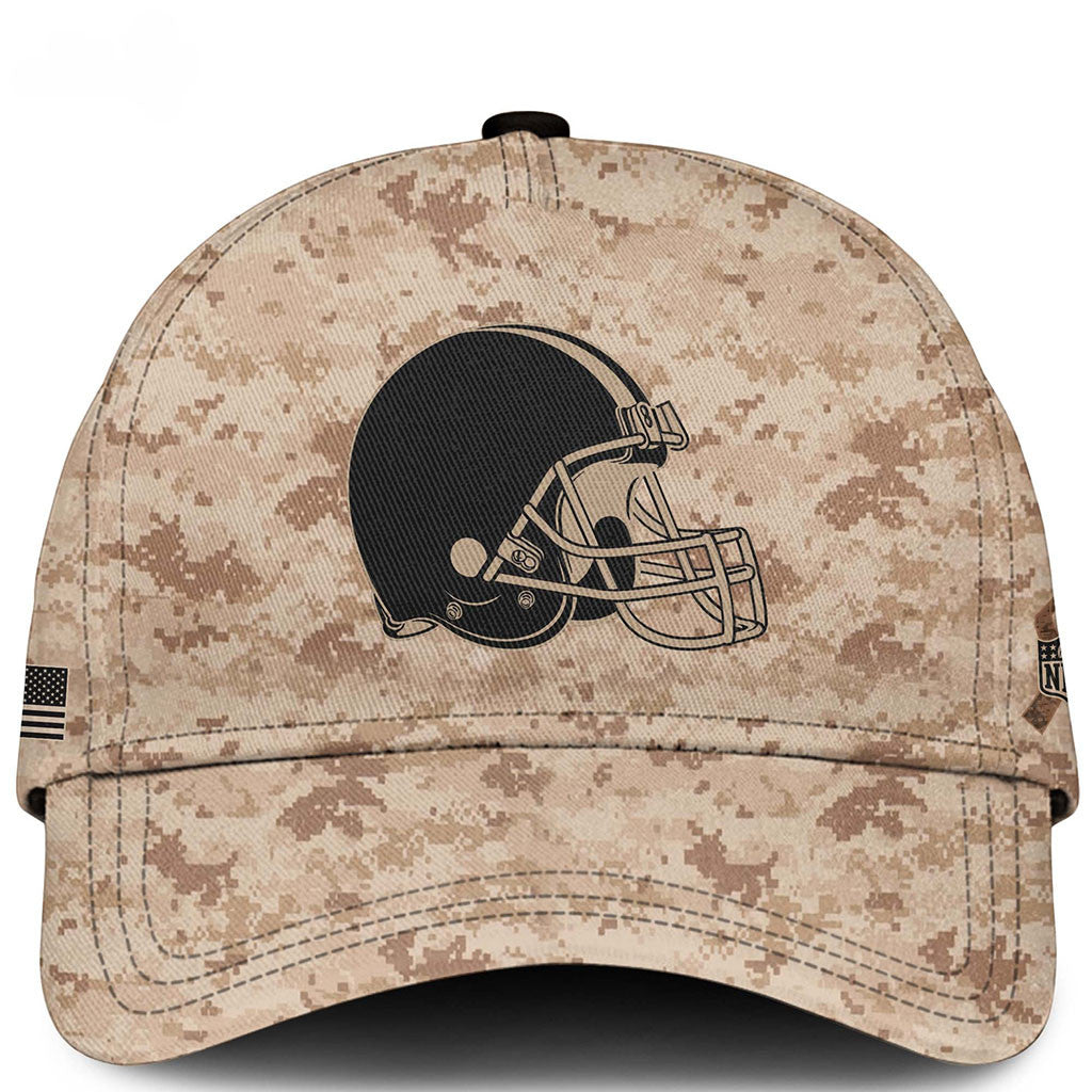Cleveland Browns Veterans Day 2026 Camo Hat Cleveland Browns Merch Gift For Football Fans - Merchluma