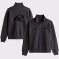 Carolina Panthers Black Half Zip Sweatshirt Panthers Pride Merch Presents For Football Lovers - Merchluma