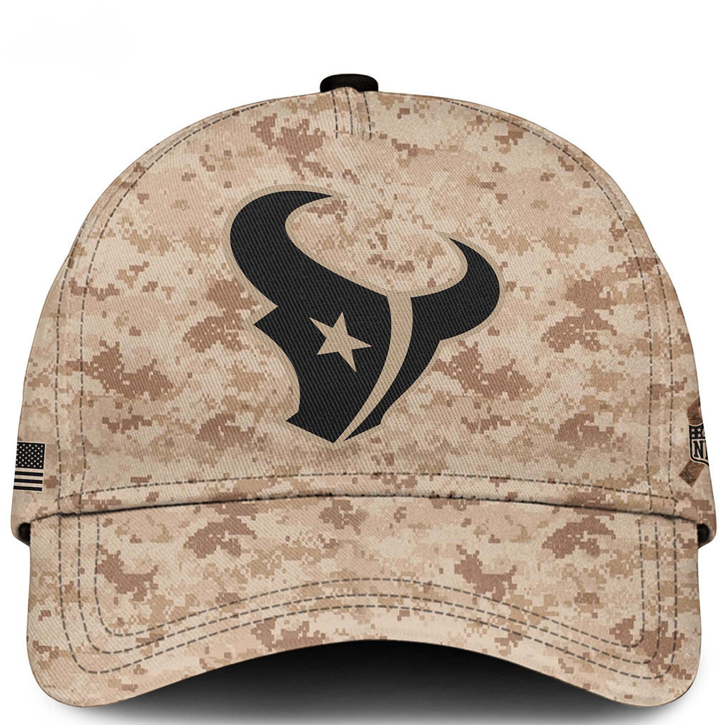Houston Texans Veterans Day 2026 Camo Hat Houston Texans Merch Football Fan Gift Ideas - Merchluma