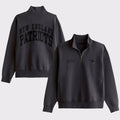 New England Patriots Game Day Black Half-Zip Sweatshirt Go Pats Merch Football Fan Apparel - Merchluma