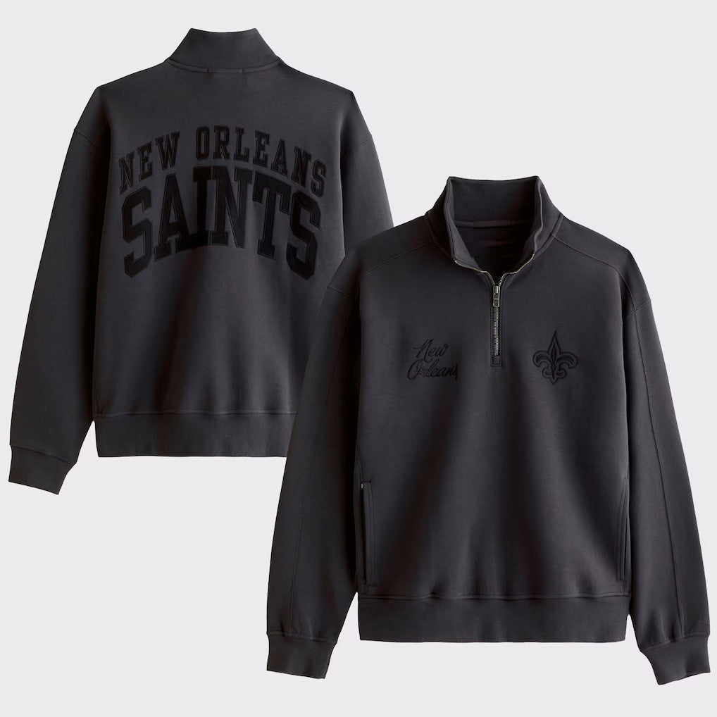 New Orleans Saints National Football League Half-Zip Sweatshirt Saints Merch Best Gift For Fans - Merchluma