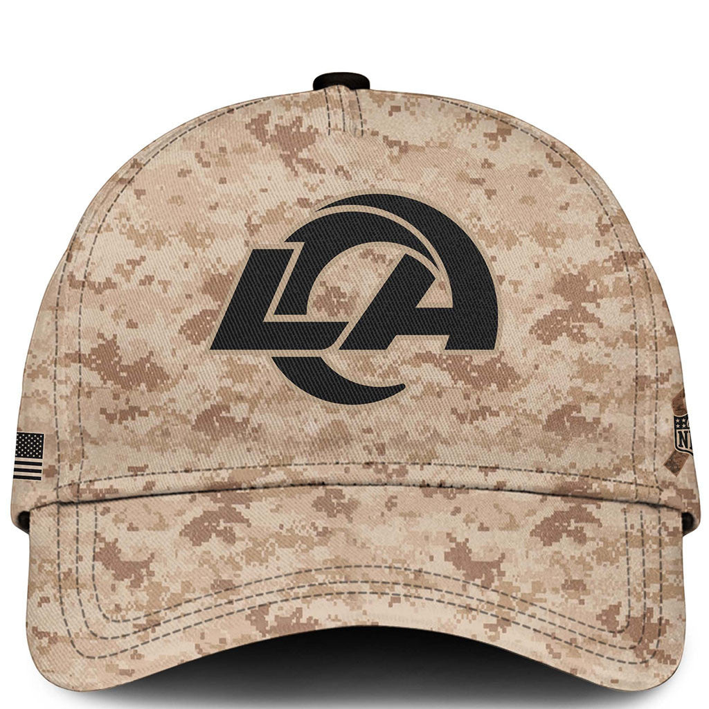 Los Angeles Rams Veterans Day 2026 Camo Hat LA Rams Merch Gifts For Military Veterans - Merchluma