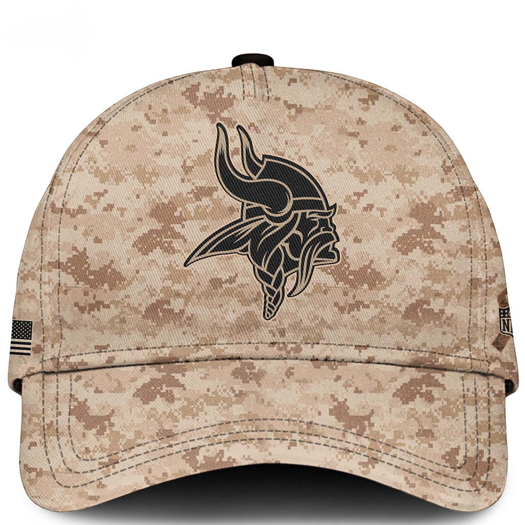 Minnesota Vikings Veterans Day 2026 Hat Minnesota Vikings Merch Gifts For Football Fan - Merchluma