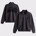 Cleveland Browns Dawg Pound Half-Zip Sweatshirt Browns Merch Best Gift For Football Lovers - Merchluma