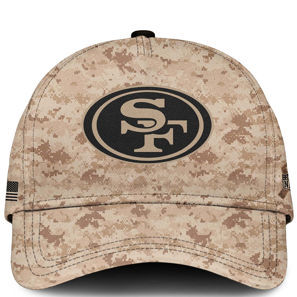 San Francisco 49ers Veterans Day 2026 Camo Hat SF 49ers Merch Gift For Veteran Dad - Merchluma