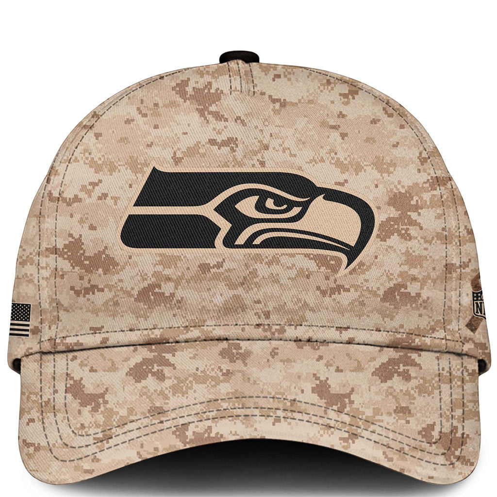 Seattle Seahawks Veterans Day 2026 Camo Hat Seattle Seahawks Merch Gift Ideas For Fans - Merchluma