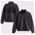 Green Bay Packers Go Pack Go Half-Zip Sweatshirt GB Packers Merch Presents For Football Fans - Merchluma
