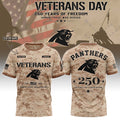 Personalized Carolina Panthers Veterans Day 2026 T-Shirt Carolina Panthers Merch Fan Gifts - Merchluma