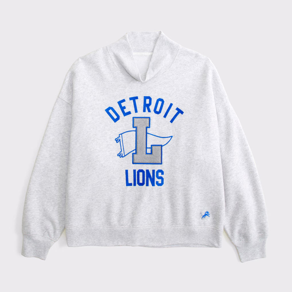 Detroit Lions Football Grey Sweatshirt Game Day Lions Merch Gifts For Football Fan - Merchluma