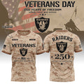 Personalized LV Raiders Veterans Day 2026 T-Shirt Raiders Merch Best Patriotic Gifts For Fans - Merchluma