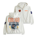 Chicago Bears Football Zip Hoodie Da Bears Merch Gifts For Football Fan - Merchluma