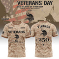 Personalized Minnesota Vikings Veterans Day 2026 T-Shirt MN Vikings Merch Football Fan Gifts - Merchluma