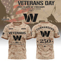 Personalized Washington Commanders Veterans Day 2026 T-Shirt Commanders Merch Veteran Gifts - Merchluma