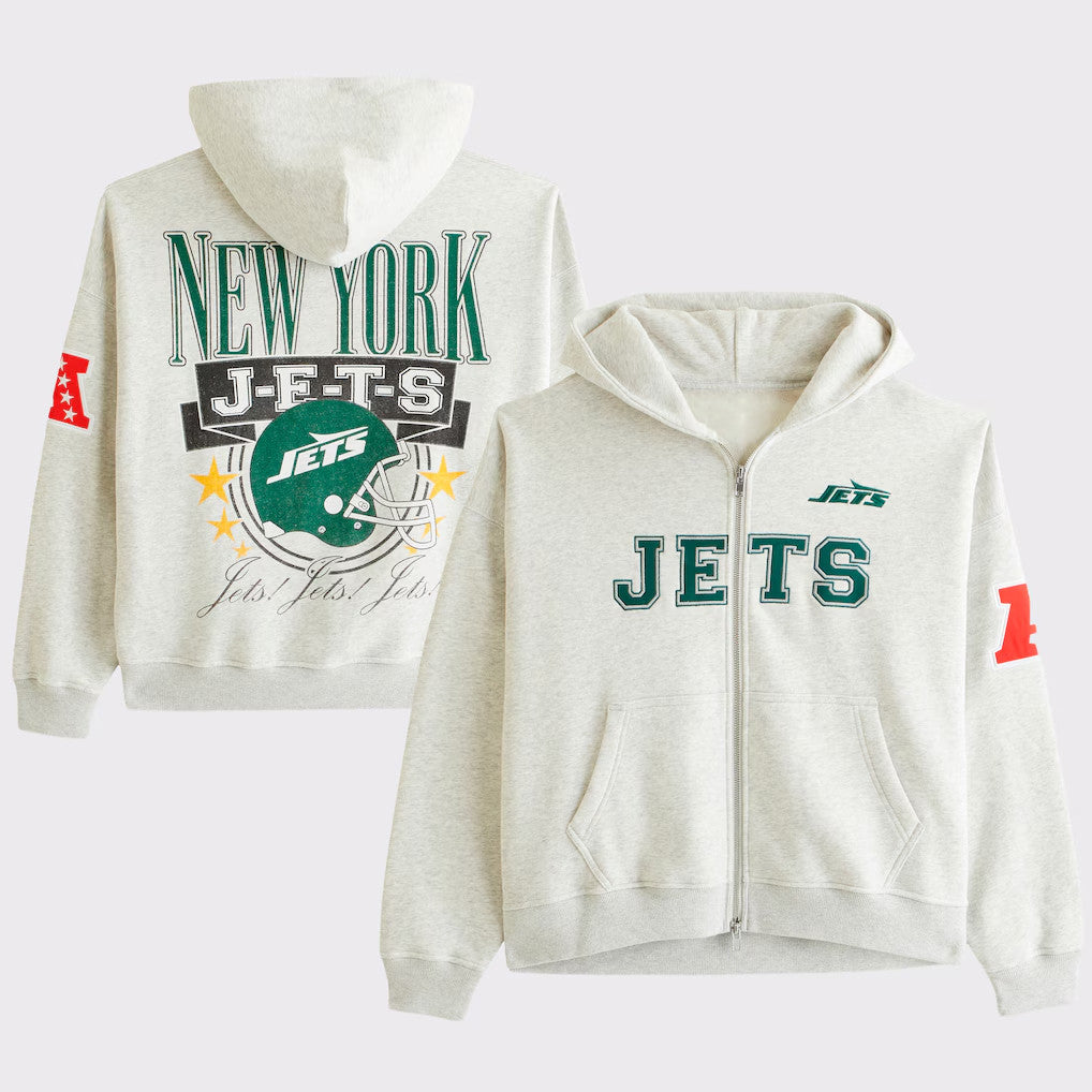 New York Jets National Football League Zip Hoodie Jets Merch New York Football Fan Gifts - Merchluma