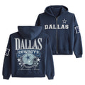 Dallas Cowboys America's Team Zip Hoodie Cowboys Merch Football Themed Gifts - Merchluma