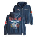 New England Patriots Game Day Navy Zip Hoodie Go Pats Merch Presents For Football Fans - Merchluma