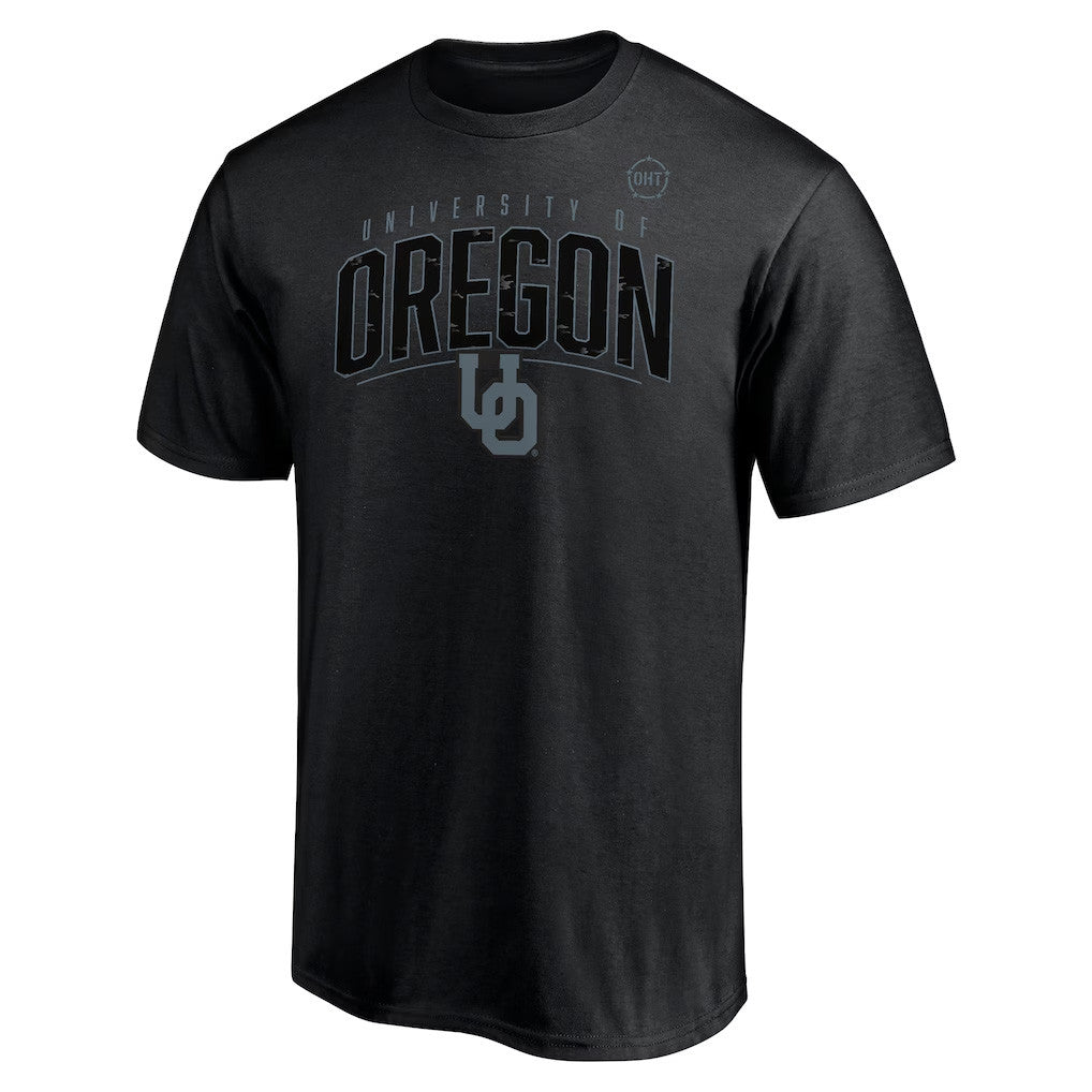 Oregon Ducks Merch 2026 Oregon Ducks Flag T-Shirt Black Best Gifts For Football Fans - Merchluma