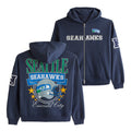 Seattle Seahawks Emerald City Zip Hoodie Seahawks Merch Football Themed Gifts - Merchluma