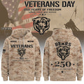 Personalized Chicago Bears Veterans Day 2026 Hoodie Chicago Bears Merch Gift For Fathers - Merchluma