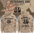 Personalized Cincinnati Bengals Veterans Day 2026 Hoodie Cincinnati Bengals Merch Veteran Gifts - Merchluma