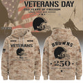Personalized Cleveland Browns Veterans Day 2026 Hoodie Cleveland Browns Merch Gift For Fans - Merchluma