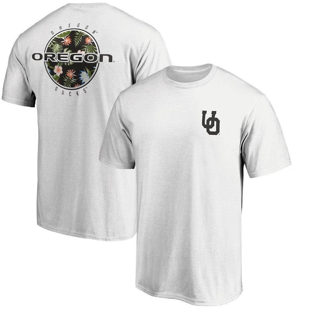 Oregon Ducks Merch 2026 Oregon Ducks Botanic Glory T-Shirt White Football Fan Gift Ideas - Merchluma