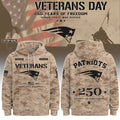 Personalized New England Patriots Veterans Day 2026 Hoodie NE Patriots Merch Football Fan Gifts - Merchluma
